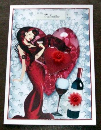 Be My Valentine and Taste Champagne, A4 Topper by Gail Collins