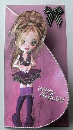 Miranda Teardrop Card by Gail Collins