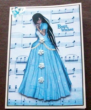 Misic Sheet Blue by Gail Collins
