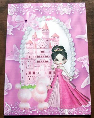 Princess with Her Pet Poodle, A4 by Gail Collins