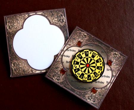 Gold Birthday Baroque Style Midi Card and Envelope by Gail Collins