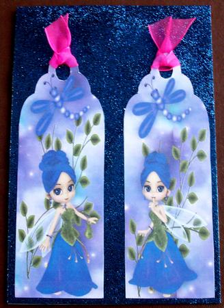 Pretty Fairy Bookmarks with Dragonflies by Gail Collins