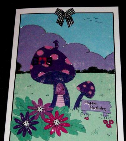 Purple Mushroom Home by Gail Collins