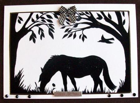 Horse Silhouettes by Gail Collins