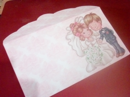 Wedding Couple Money Wallet by Gaye Robinson