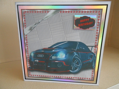 AUDI SPORT 3 BIRTHDAY - FATHERS DAY by Gaye Robinson