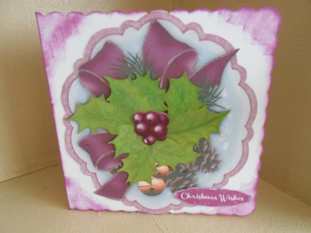 Beautiful Holly and Pine Cones  3 by Gaye Robinson
