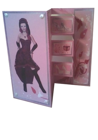 Pop Out Card 3 Commercial Use Template and Print and Cut by Gaye Robinson