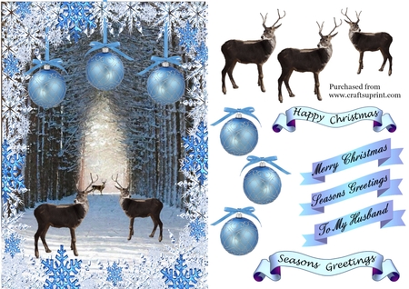 Winter Painting Effect A5 Scenes by Gaye Robinson