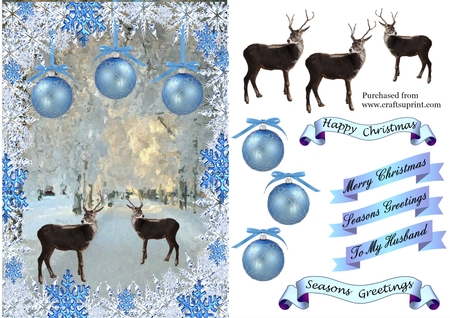 Winter Painting Effect A5 Scenes by Gaye Robinson