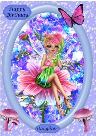 Sorbet Plastic Effect Oval Frame by Gaye Robinson