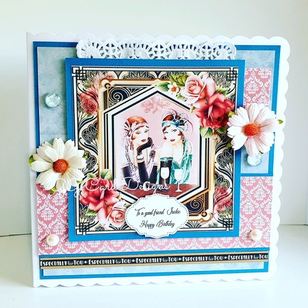 Art Deco Ladies 6x6 Mini Page Kit by Gaynor Greaves