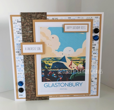 Son word backing paper by Gaynor Greaves