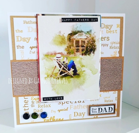 fathers day backing paper by Gaynor Greaves