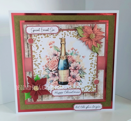 Christmas champagne by Gaynor Greaves