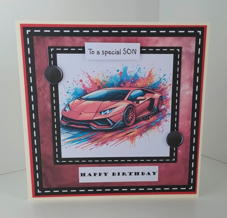 Sports Car red by Gaynor Greaves