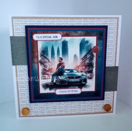 sports car Birthday 1 by Gaynor Greaves