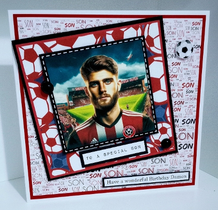 Football topper sheffield united man by Gaynor Greaves