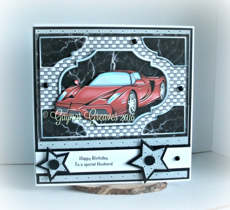 Red Sports Car Quick Card by Gaynor Greaves