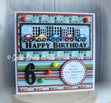 Birthday Cars Large Dl by Gaynor Greaves