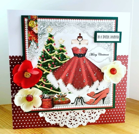 Mrs.santa's Dress by Gaynor Greaves