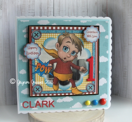 The Superboy! Card Front Kit by Gaynor Greaves