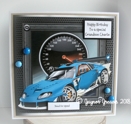 Life's Too Short to Drive Boring Cars -blue by Gaynor Greaves