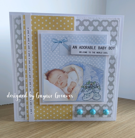 Vintage New baby Boy by Gaynor Greaves