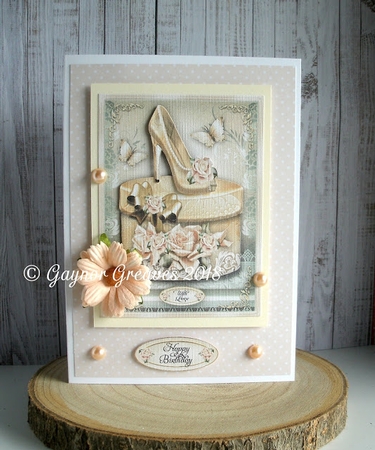 Cream Ladies Shoes and Gift Box for All Occasions Mini Kit by Gaynor Greaves