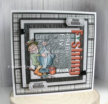 Fishing 8x8 Decoupage Mini Kit by Gaynor Greaves