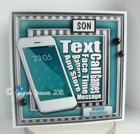 Mobile 8x8 Decoupage Mini Kit by Gaynor Greaves