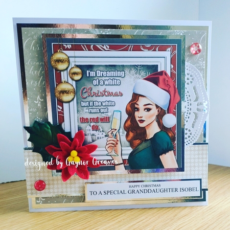 White Christmas 8x8 Mini Kit by Gaynor Greaves
