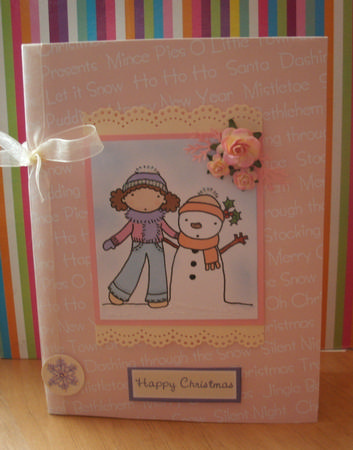 Festive Snowflakes & Text in Icicle Colours by Gaynor Greaves