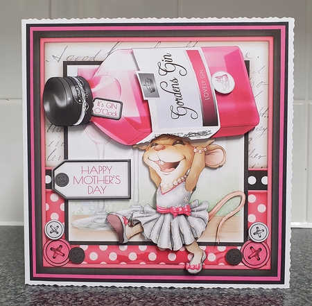 Mrs Pink Gin Mouse 4 Sheet Mini Kit by Georgia Warner