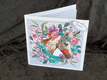 7x7 Beautiful horse mini kit by Geraldine Harbour