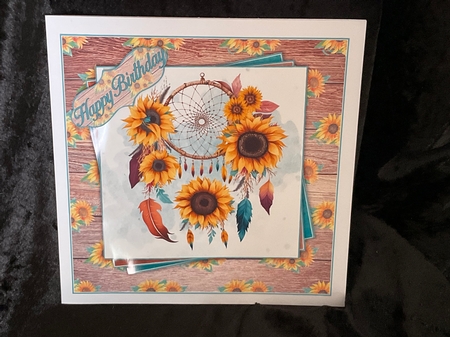 Sunflower Dreamcatcher  Mini Kit by Geraldine Harbour