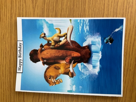 Ice Age A5 Quick Card by Geraldine Harbour