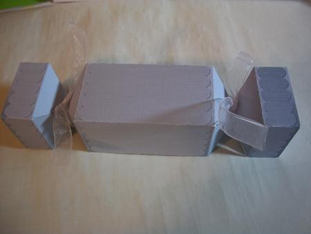 Metallic Cracker Shaped Treat or Favour Box by Geri Stringer