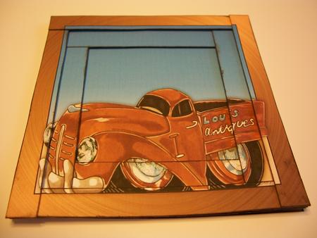 Antique Truck Spiral Edge Stacker by Geri Stringer