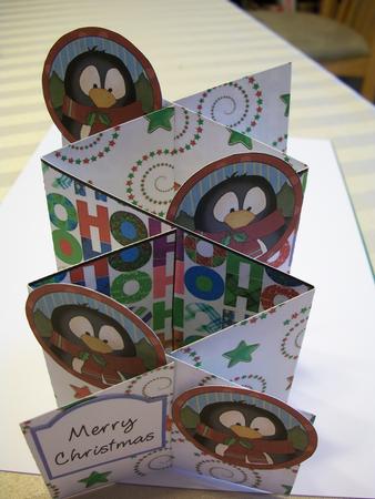 Round Penguin 2 Cascade Card Kit by Geri Stringer