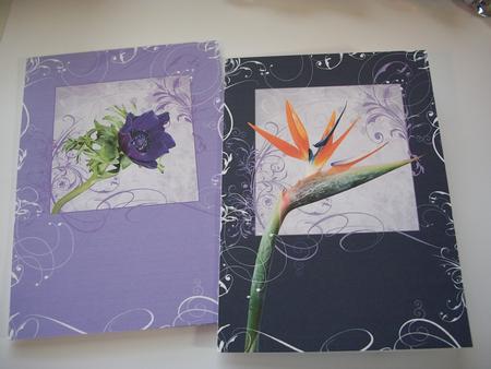 Floral Swirl Notelets 'the Purples' by Geri Stringer