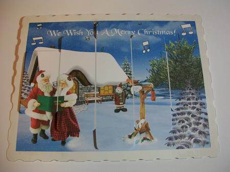 Mr & Mrs Claus Carolling, Panels by Geri Stringer