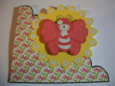 Daisy the Butterfly Flower on Scallop by Geri Stringer