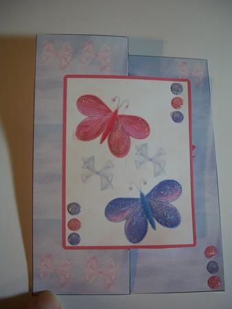 Pink and Lilac Butterflies by Geri Stringer