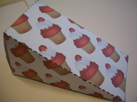 Strawberry Cupcake Cake Slice Gift Box by Geri Stringer