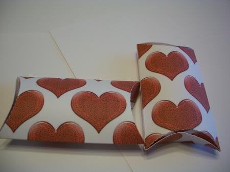 Red Glass Hearts Backing Paper by Geri Stringer
