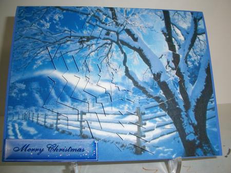 Snow in the Field Star Pyramid by Geri Stringer