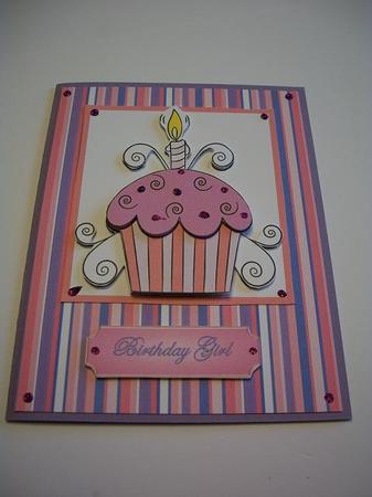Birthday Cupcake Quick Card by Geri Stringer