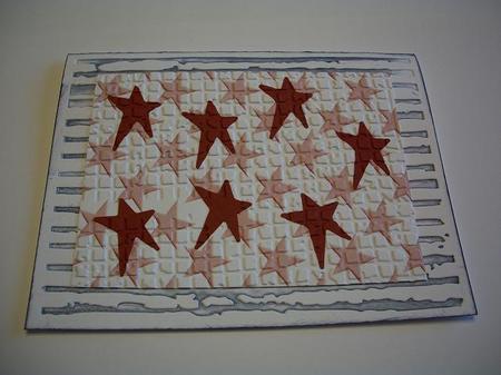 Red Stars Backing Paper by Geri Stringer