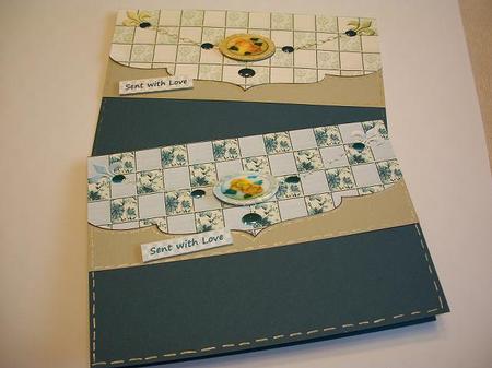 Patchwork Jewelled Hanger Elegant Edge Dl Quick Card Fronts by Geri Stringer